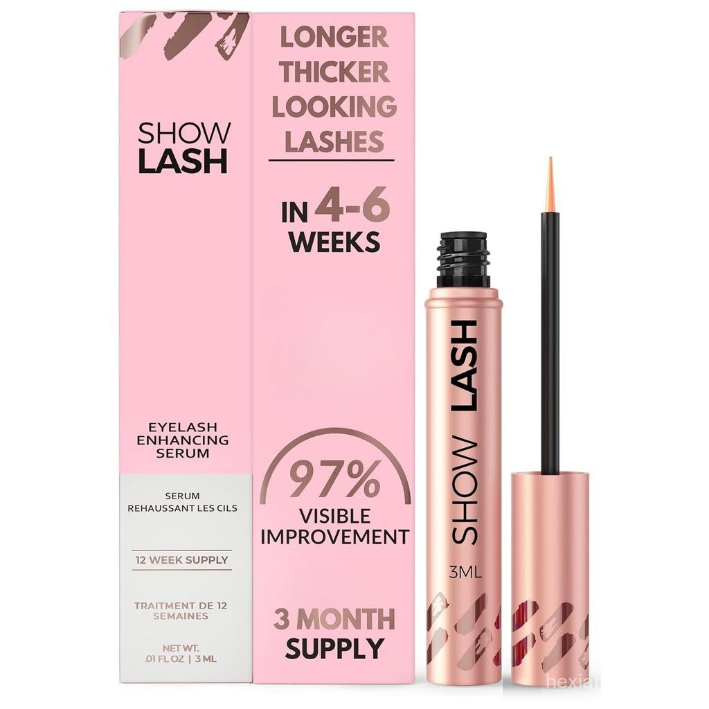 LeVaye Cosmetics Show Lash Eyelash Serum for Longer, Thicken, Gorgeous Looking Lashes, Cruelty Lash 