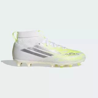 adidas ฟุตบอล รองเท้าฟุตบอลทรงมิดคัท F50 SPARKFUSION LEAGUE Firm Ground / Artificial Ground สำหรับเด็ก เด็ก สีขาว IH1772