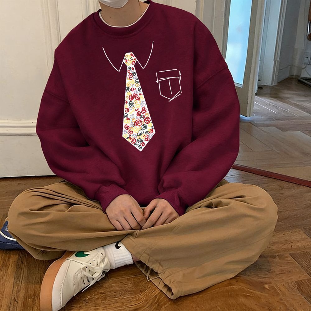 yout-trend🔥เสื้อกันหนาว แขนยาว คอกลม สไตล์เกาหลี ลาย "QOLLECTION DOG" ผ้าสำลีนิ่มค่ะ สําหรับผู้ชาย แ