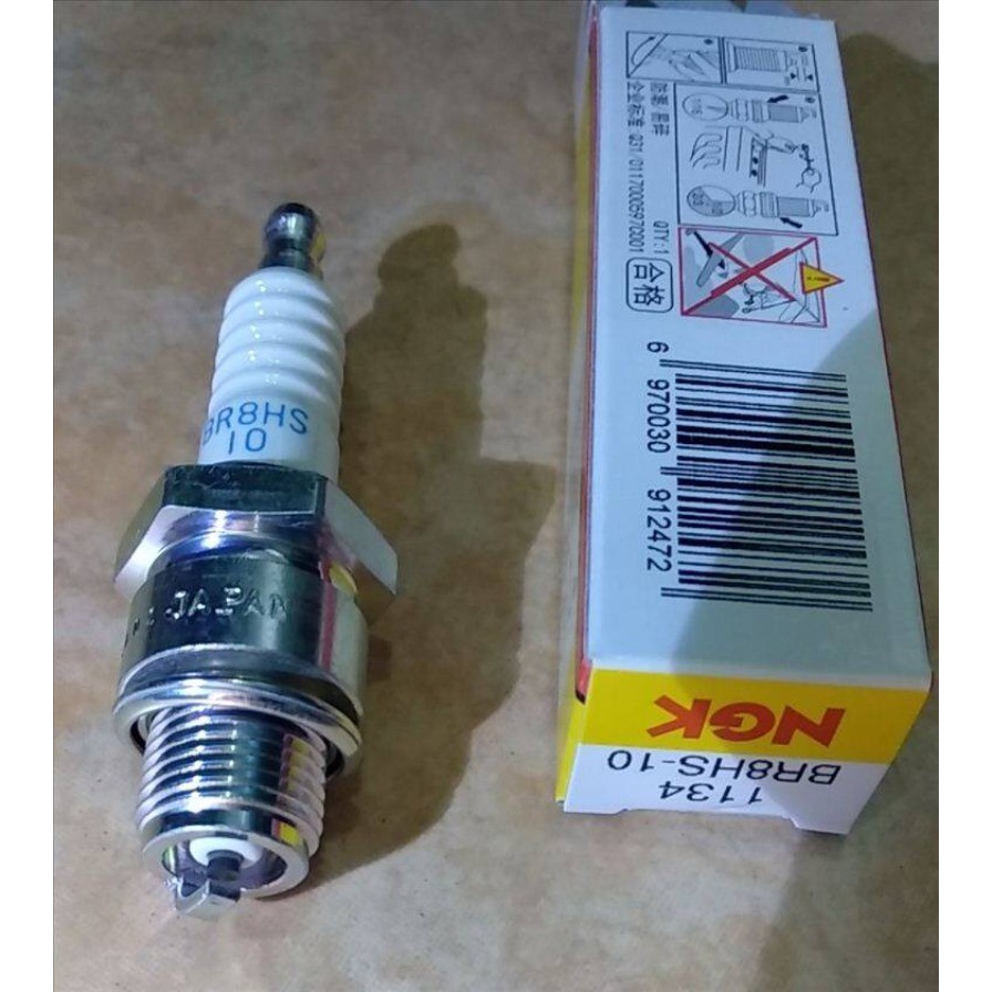 หัวเทียน NGK BR8HS-10 สำหรับเครื่องยนต์เรือ 2 จังหวะ 40HP+ (NGK BR8HS-10 Spark Plug for 40HP+ 2-Stro