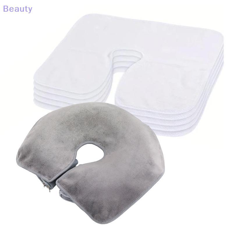 Massivedeals ไมโครไฟเบอร์ Pad ผ้าขนหนู U-Shaped Facial Covers หนา Headrest Cushion Facial Care Beauty SPA อุปกรณ์นวดใหม่