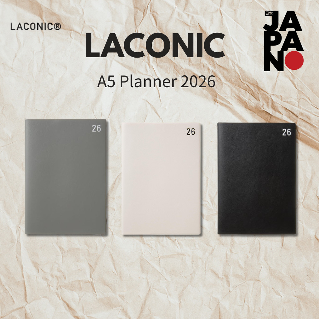 Laconic 2026 A5 Weekly Planner Year Gray LAD98-260GY (Starts December 2025)