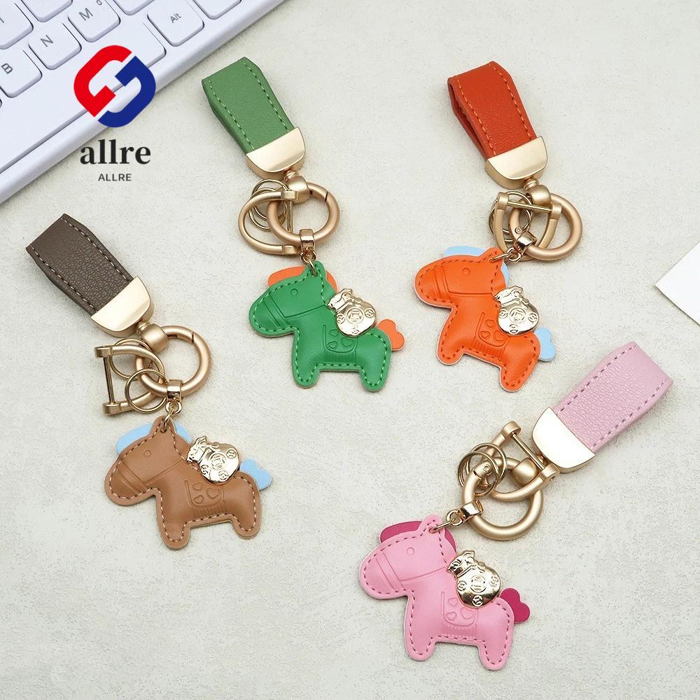 พวงกุญแจ ออลเร, แหวนกุญแจรถหนัง ปู่ สัตว์น่ารัก, ม้าการ์ตูน ที่ใส่กุญแจทํามือ ตกแต่งกระเป๋า