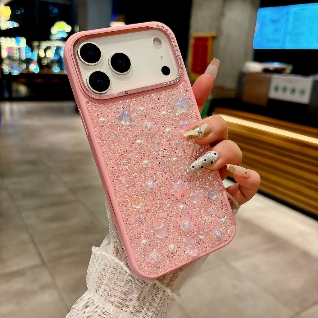 สําหรับ iPhone 17 16 Pro 16 Pro 16 Pro Max 15 14 13 Pro Max แฟชั่นหรูหรา Gypsy Star แฟลชเพชรกรณีเคสโทรศัพท์