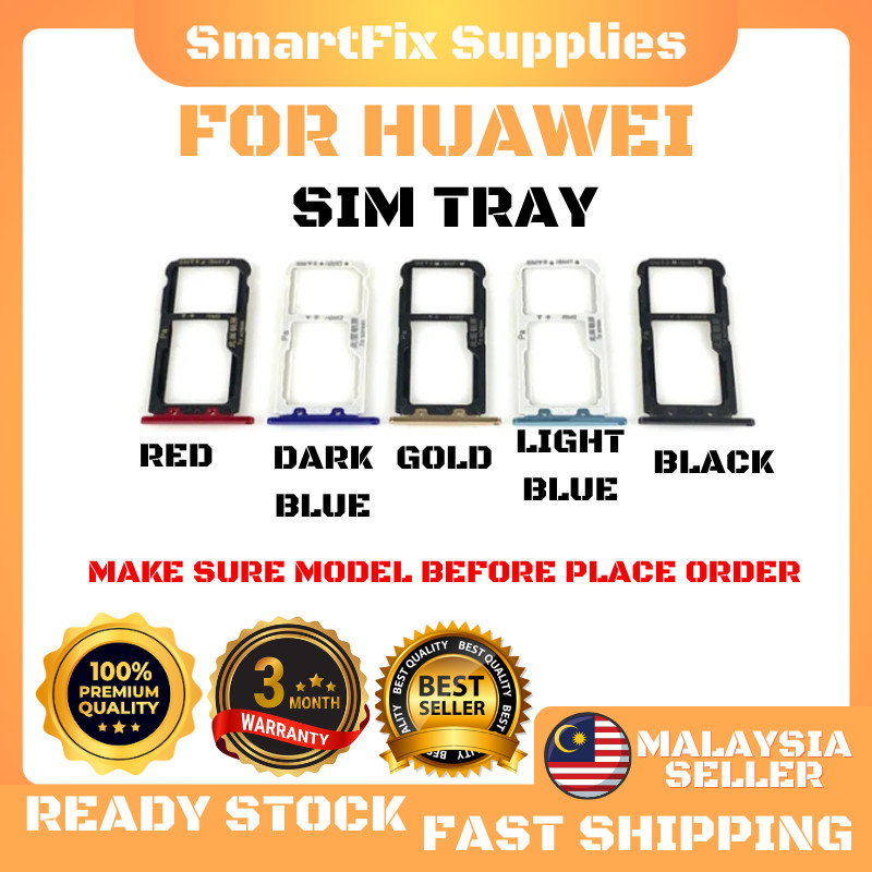 สําหรับ Huawei Nova 2/2 lite/2i/Nova 3/3E/3i/Nova 4/4E/Nova 5T & Honor 20 ถาดซิมผู้ถือซิมการ์ด