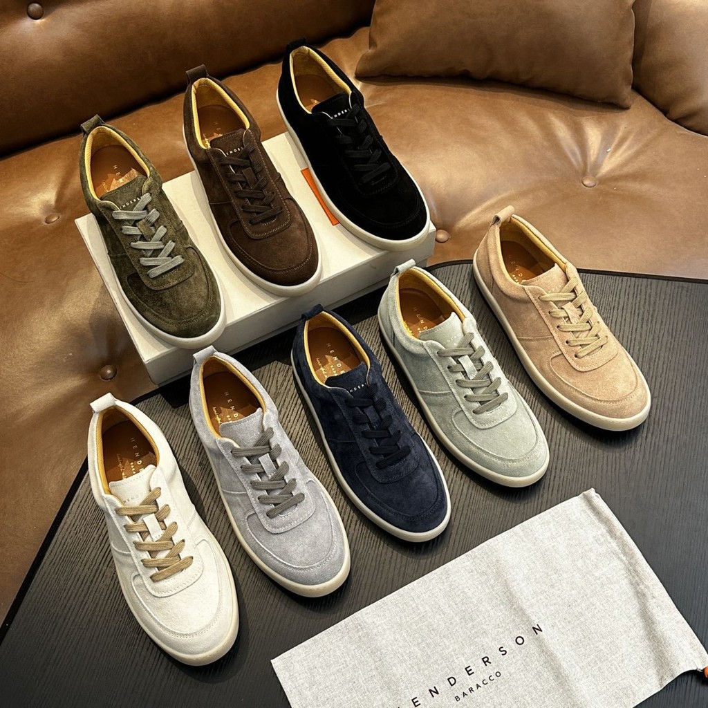 5IM1 Henderson 2025Men's Shoes Leather Sneakers Genuine Leather Casual Suede Comfortable Breathable