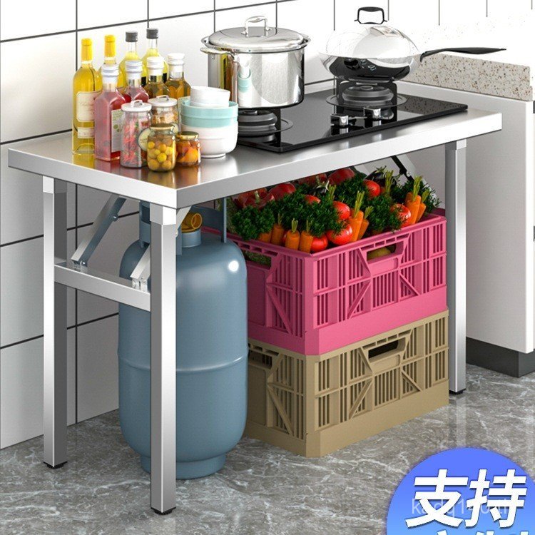 Cante โต๊ะพับกลางแจ้งแบบพกพาแผงลอยคงที่สี่เหลี่ยม Workbench ร้านอาหาร Night Market โต๊ะบาร์บีคิวสแตน