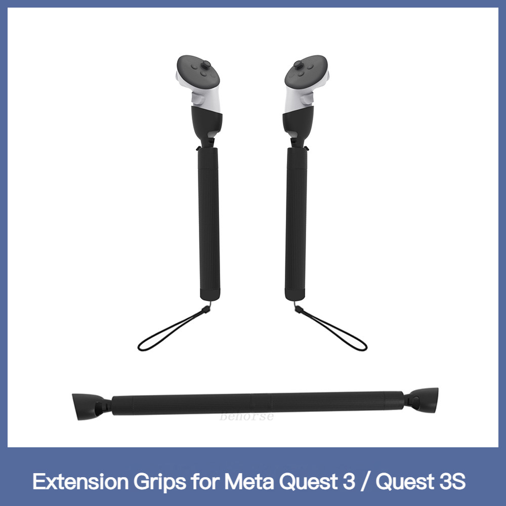 2 ชิ้น/เซ็ต Extension Grips สําหรับ Meta Quest 3 / Quest 3S Touch Plus Controller VR อุปกรณ์เสริม