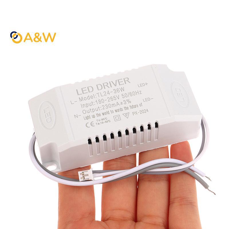 A&W 1PC สีเดียว LED Driver 8-24w 24-36w 36-50w 40-60w LED คงที่ไดร์เวอร์แหล่งจ่ายไฟ LED Transformer