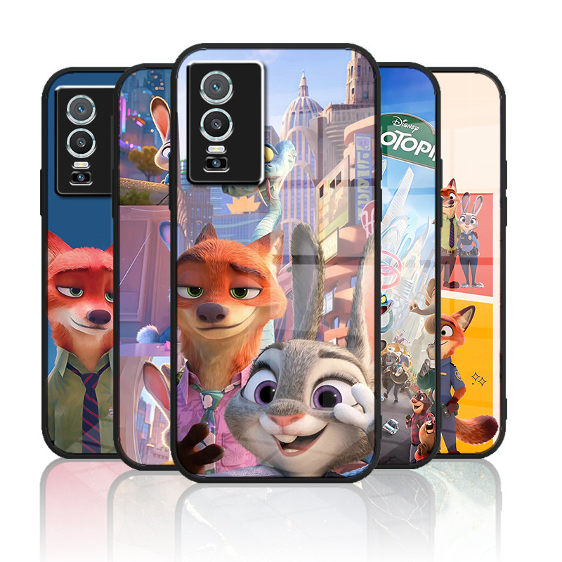 แก้วสําหรับ Vivo Y76 5G Y76s 5G เคสกันกระแทกกระจกนิรภัย Back & Soft กรอบซิลิโคน Anti-Scratch กล้องป้