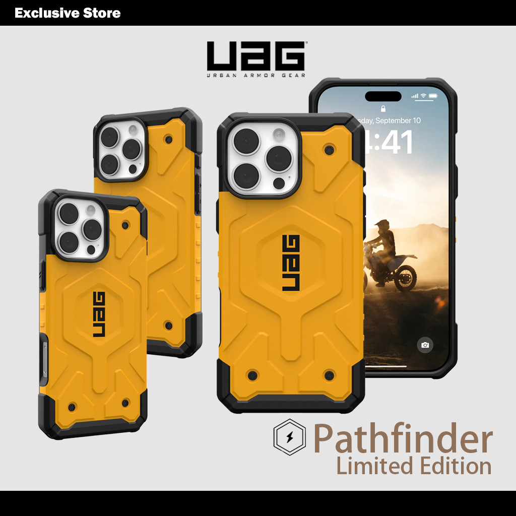 UAG เคสไอโฟน 16 Pro Max / 15/ 14/ 13/ 12 Pathfinder With Magnetic Case - Heritage Yellow