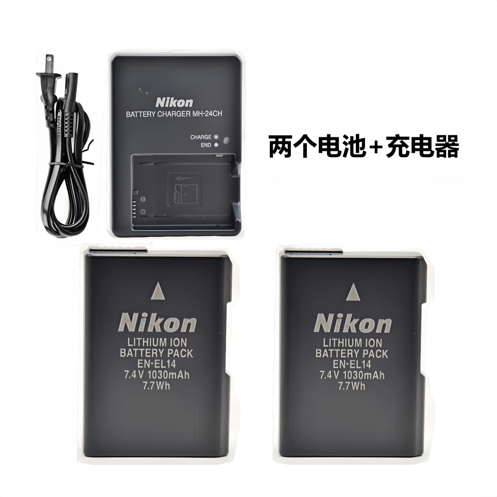 แบตเตอรี่กล้อง Nikon/Nikon D3100 D3200 D3300 D3400 D3500 SLR + เครื่องชาร์จ