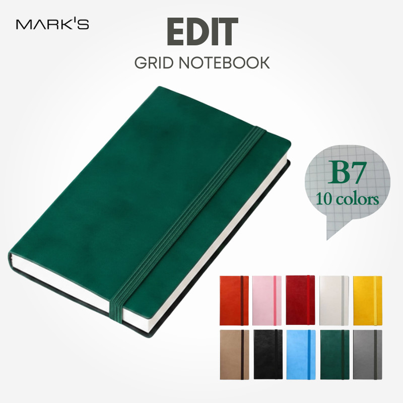MARK’S EDiT Small Grid Notebook - B7 Variant, Japan Diary/ Journal Stationery
