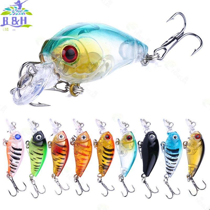 B&H Dec 1PC Crankbait 4g 4.5 ซม.ว่ายน้ํา Crank Hard เหยื่อสําหรับ Bass Pike Fishing Lure Wobblers Ta