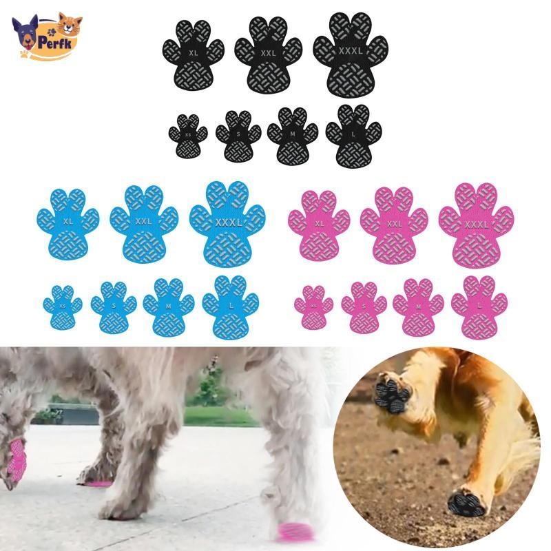 Perfk 4x แผ่นรองอุ้งเท้าสุนัข Paw Grips Traction Pads Stronger Self Sticky Dog Foot Replacement แผ่นรองรองเท้าสุนัขป้องกันอุ้งเท้าสุนัข