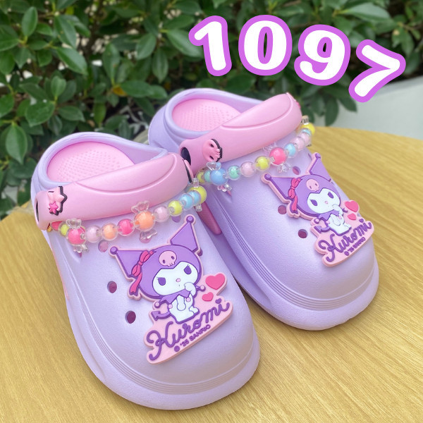🛵ส่งทันที 2 ชม.🏪💫Y-roon รวมแบบรองเท้าเด็ก ห้วโตเด็ก  แถมตัวติดคุโรมิ  ลายคุโรมิ Kuromi รุ่น 33-1097 ลิขสิทธิ์แท้100%😈 - รูปที่ 2