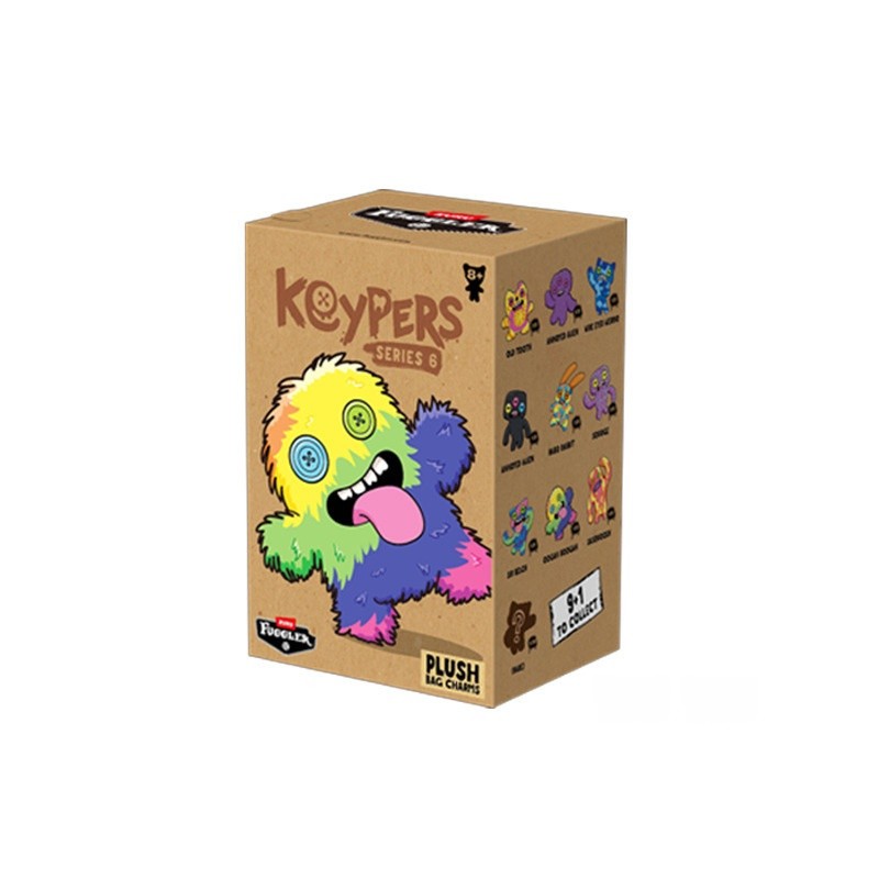 ลิขสิทธิ์แท้ 💯 Fuggler ของแท้ Sixth Generation Tooth Monster Mythical Beast Mythical Box พวงกุญแจ Badge สไตล์อินเทรนด์