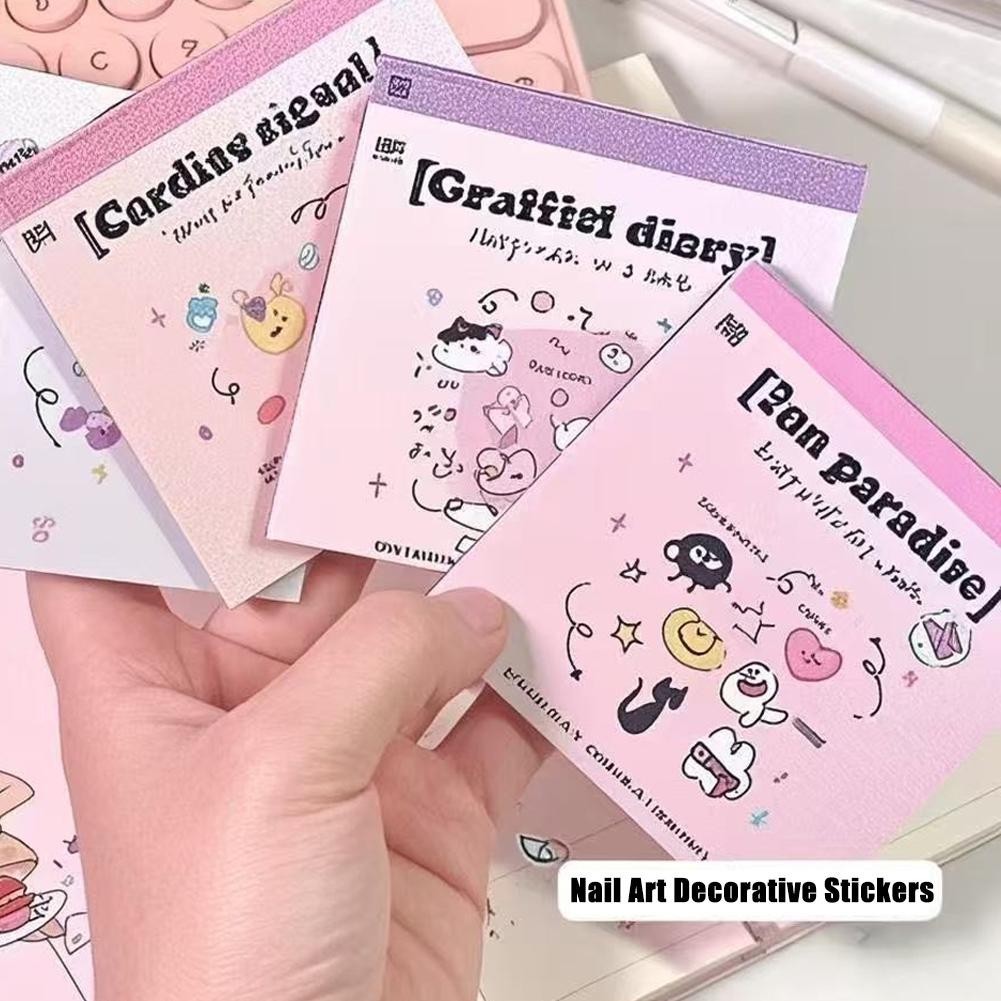 สติ๊กเกอร์ติดเล็บศิลปะ 3 มิติแบบมีกาวในตัวมัลติฟังก์ชั่นสติ๊กเกอร์ติดเล็บสติ๊กเกอร์ติดเล็บกาว H0p9