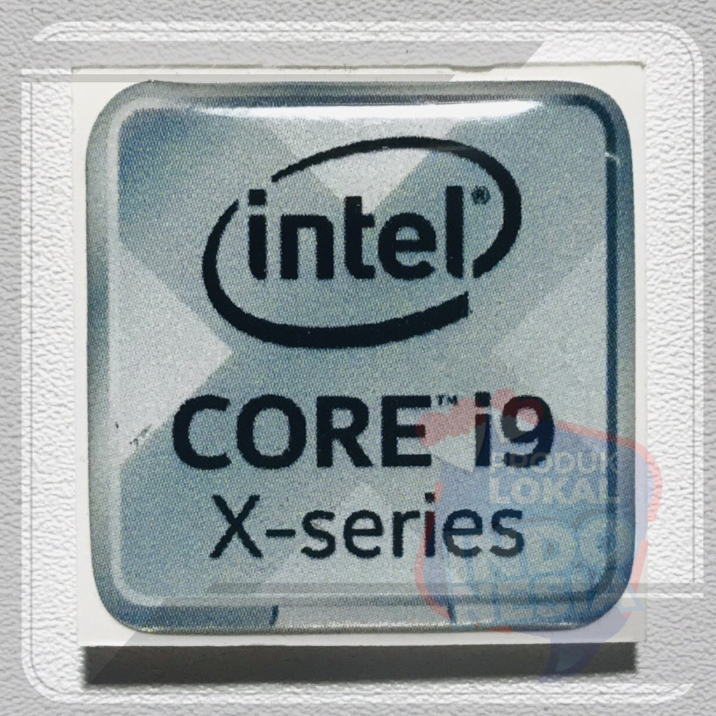 Azyula INTEL CORE i9 X-Series 3D สติ๊กเกอร์สัญลักษณ์นูนแบบยืดหยุ่น คุณภาพดีที่สุดล่าสุด