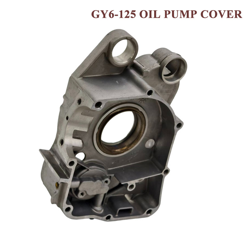 รถจักรยานยนต์ GY6 125cc 150cc ด้านขวาฝาครอบ Crankcase เครื่องยนต์อัตโนมัติปั๊มน้ํามัน Universal รถจั