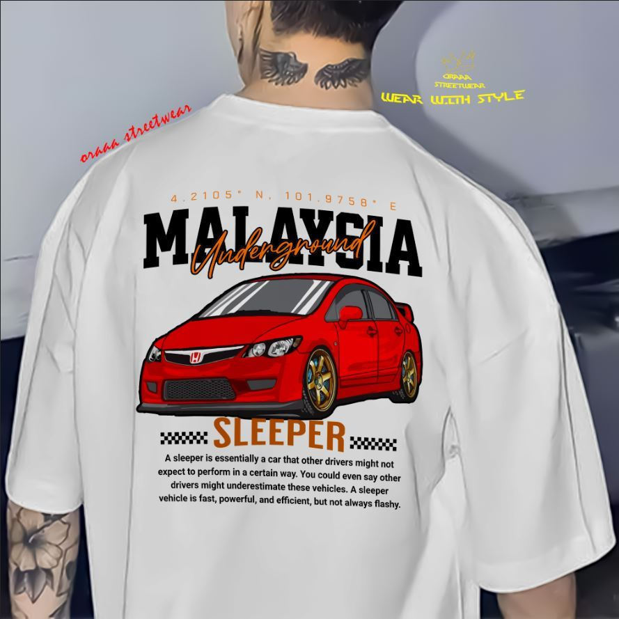 2026Fashion 2026 (คลังสินค้าพร้อม) Honda FD Sleeper Crew เสื้อยืดออกแบบผู้ชายผู้หญิงผ้าฝ้ายผู้ชายผู้