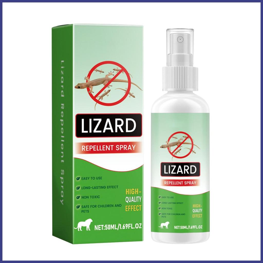 Repellents for House Gecko Spray 50ml ยาไล่จิ้งจกธรรมชาติที่มีประสิทธิภาพสัตว์เลื้อยคลาน Deterrents 