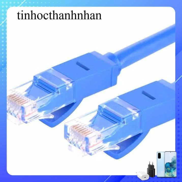 Ugreen Cat 6 สายเคเบิลเครือข่าย ยาว 15M Ugreen NW102 สําเร็จรูปพร้อมปุ่มสีน้ําเงิน 2 ปุ่ม