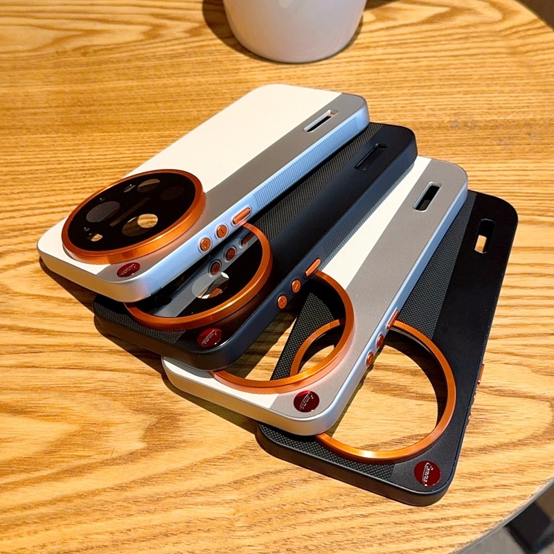 สําหรับ Xiaomi 17 Ultra กรณี ELVEV Hard PC PU หนัง Anti-slip สีการปิดกั้นเลนส์ป้องกันฝาครอบโทรศัพท์ ราคา ถูกที่สุด ดีลบีเคเค แกลเลอรีภาพที่ 9