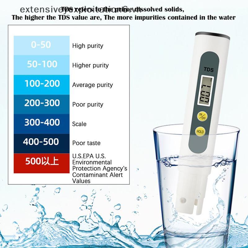 ขยาย 0.01 Tds Ec PH Meter สําหรับปากกาทดสอบ PH ดิจิตอลคุณภาพน้ําพร้อมช่วง 0-14 PH