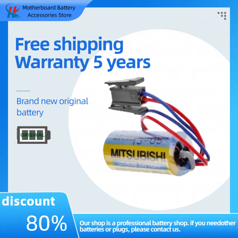 Mitsubishi ER17330V 3.6V A6BAT MR-BAT PLC ควบคุมอุตสาหกรรมเซอร์โวไดรฟ์แบตเตอรี่ลิเธียม