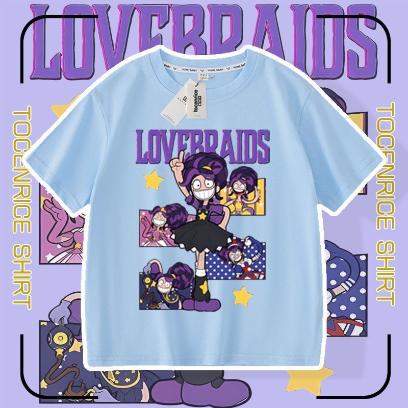 เสื้อยืดแขนสั้นลาย Poppy Time Play Lily Lovebraids สำหรับเด็กและผู้ใหญ่ 100-150cm เสื้อยืดคอตตอน ราคา ถูกที่สุด ดีลบีเคเค แกลเลอรีภาพที่ 2