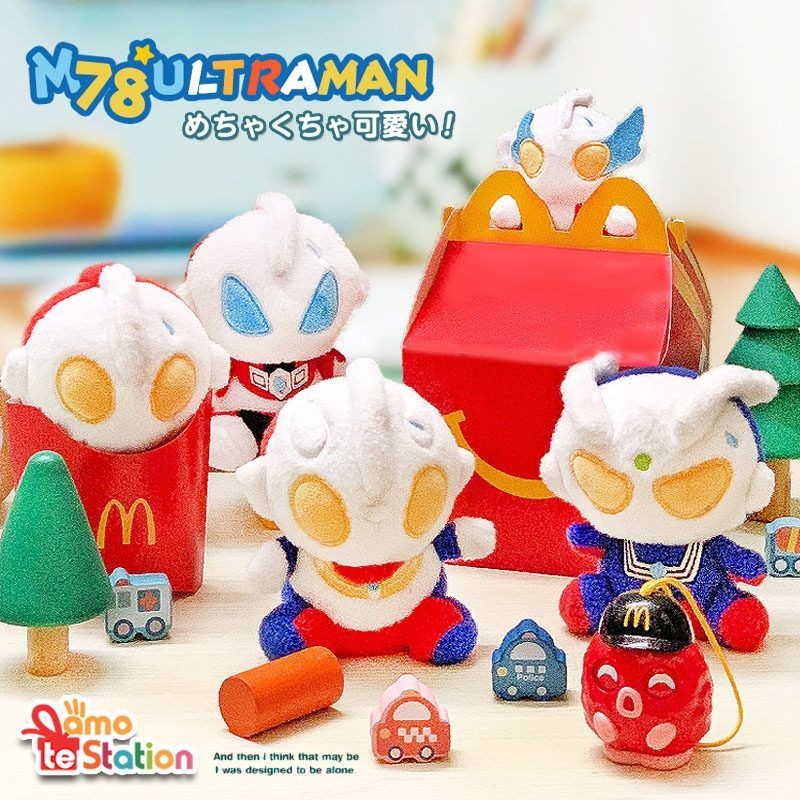 M78 McDonalds Q Version Ultraman Short Plush Doll Sirodiga Zeta ของเล่นเด็ก L260402