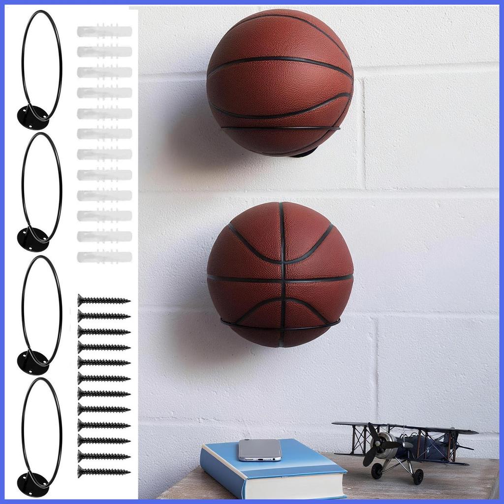 Ball Holder Wall Mount โลหะ Wall Organizer สําหรับฟุตบอลประหยัดพื้นที่ Ball ผู้ถือสําหรับห้องนอนโรงร