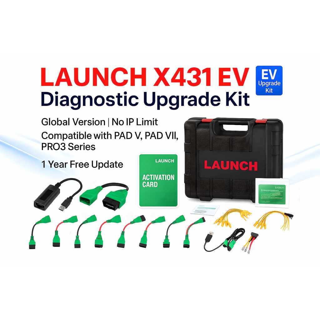 LAUNCH X431 EV แบตเตอรี่วินิจฉัยชุดอัพเกรดการวินิจฉัยซอฟต์แวร์เปิดใช้งานสําหรับ PAD VII PAD V PRO5 P