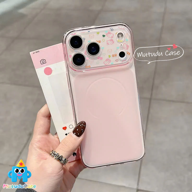 เคสแม่เหล็ก ลายแมวการ์ตูน สำหรับ iPhone 11 12 13 14 15 16 17 Pro Max Plus thumbnail 5