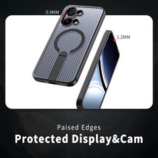 CasePower เคสแม่เหล็กสําหรับ Xiaomi POCO X8 Pro Max X7 Pro F8 Ultra F7 F8 Pro เคสโทรศัพท์วงเล็บมัลติฟังก์ชั่น Hollow การกระจายความร้อนกลางแจ้ง Anti Fall ฝาหลัง