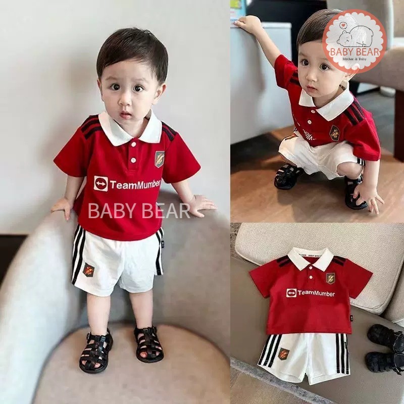 ชุดกีฬาเด็ก ชุดเซ็ตออกกำลังกายเด็ก เสื้อกางเกง Size80-120 cm