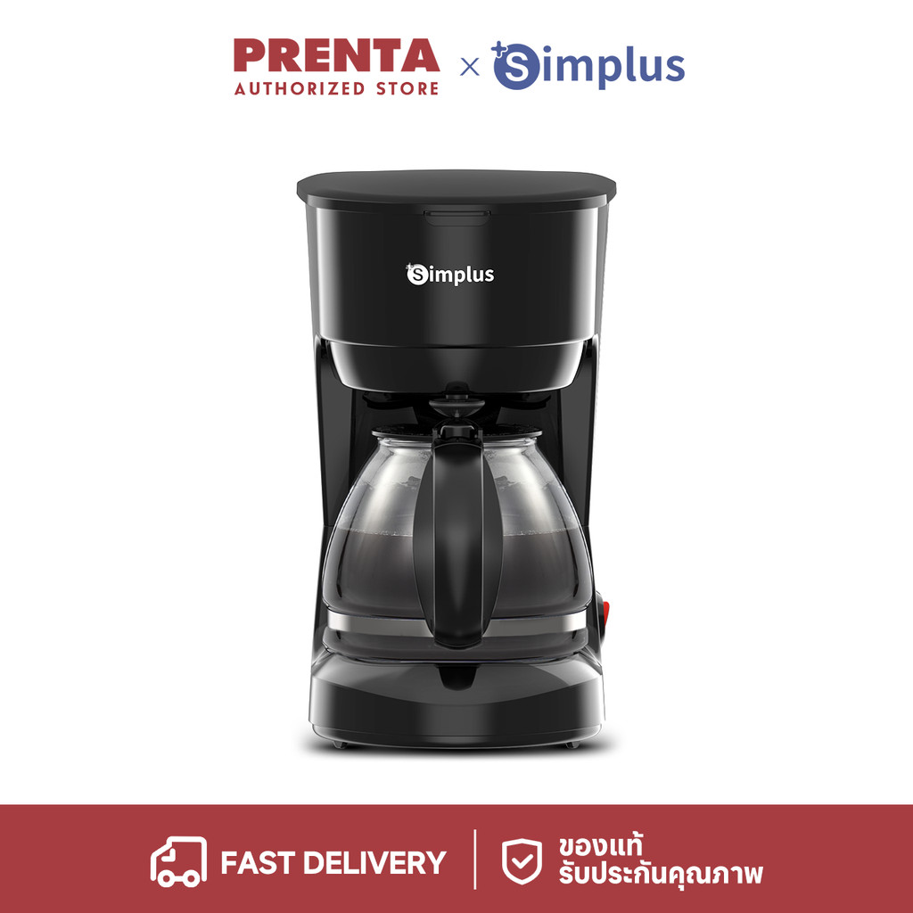 Prenta x Simplus Coffee เครื่องชงกาแฟ ใช้ในครัวเรือน เครื่องชงกาแฟกรองหยด ความจุขนาดใหญ่ 750 มล. ชงชากาแฟ KFJH011