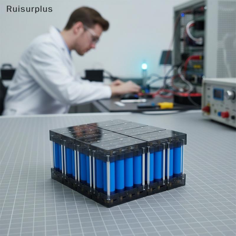 [Rui-t] DIY Energy Storage Kit 18650 Battery Holder Case Box Braet Slot PC วัสดุพลาสติกรองรับ 6P 8P 