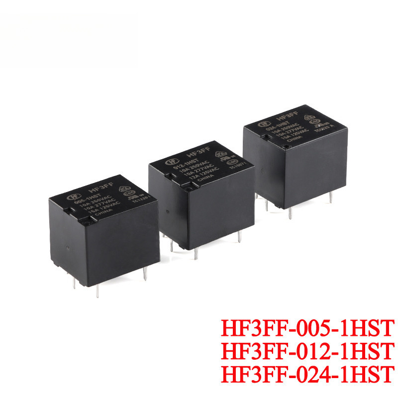 2 ชิ้น/1 ชิ้น HF3FF/005-1HST 012-1HST 024-1HST JQC-3FF/024-1HST(555) 5VDC 12VDC 24VDC DC 5V 12V 24V 