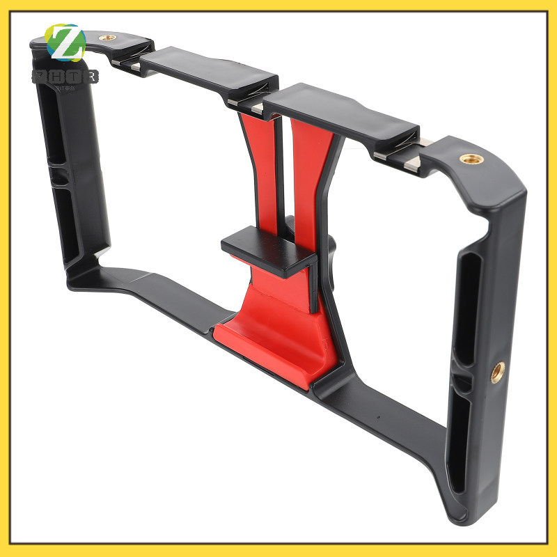 แบบพกพามือถือโทรศัพท์ผู้ถือวิดีโอวัสดุ ABS สมาร์ทโฟนสีดํา Rig พร้อม Retractable Design zhenghong