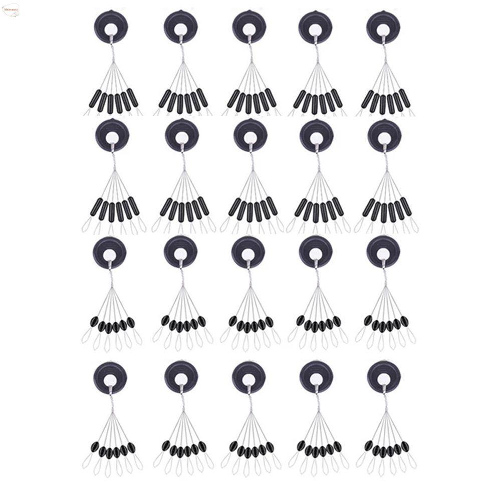 MXBEAUTY ตกปลา Bobber ตกปลาเครื่องมือตกปลา Oval Stopper ยางสายตกปลาหยุด Fly ตกปลารูปไข่ตกปลาลอย