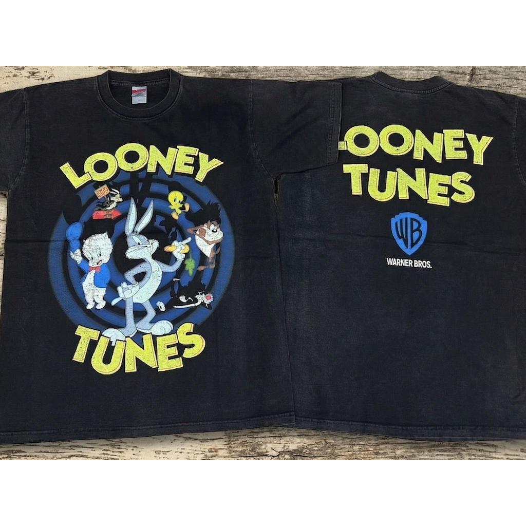 เสื้อลาย ลูนี่ตูนLooney Neon Riot สกรีนDTG