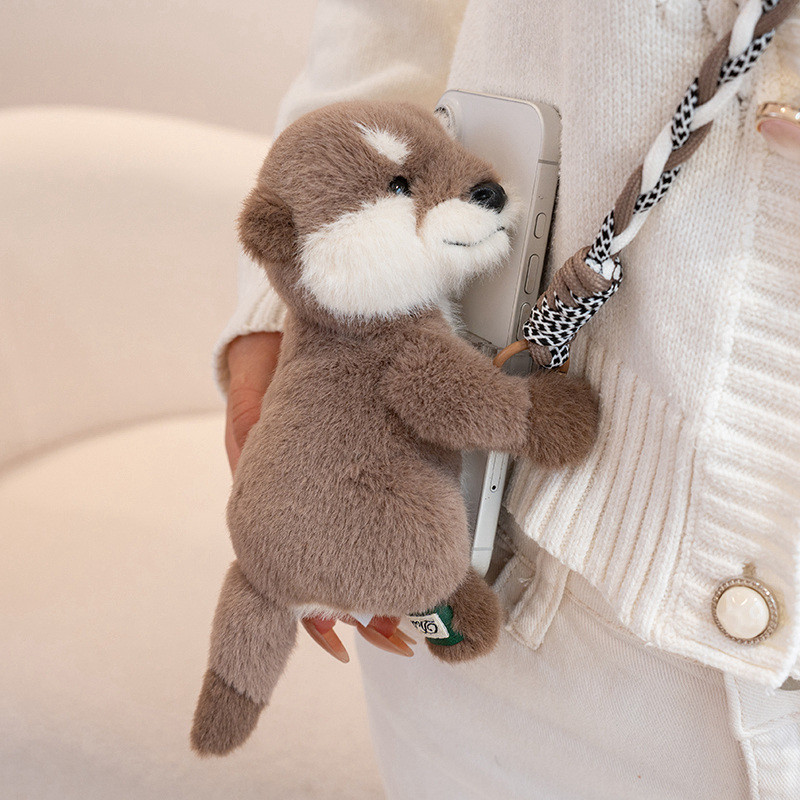 น่ารักตุ๊กตาสัตว์โทรศัพท์สายคล้องพวงกุญแจสําหรับโทรศัพท์มือถือกรณีผู้ถือเสน่ห์อุปกรณ์เสริม