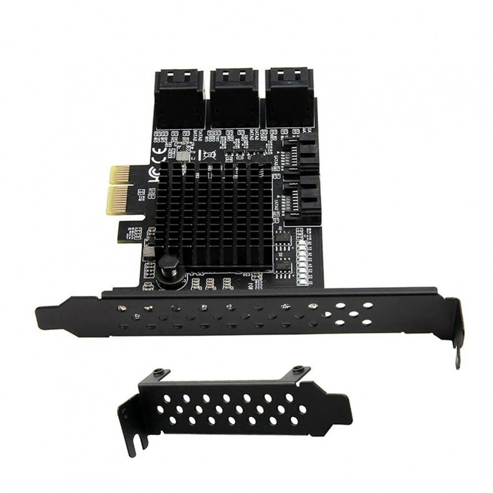 พอร์ต PCI Express 8 สําหรับการ์ดคอนโทรลเลอร์ SATA III สําหรับไดรฟ์ความจุขนาดใหญ่