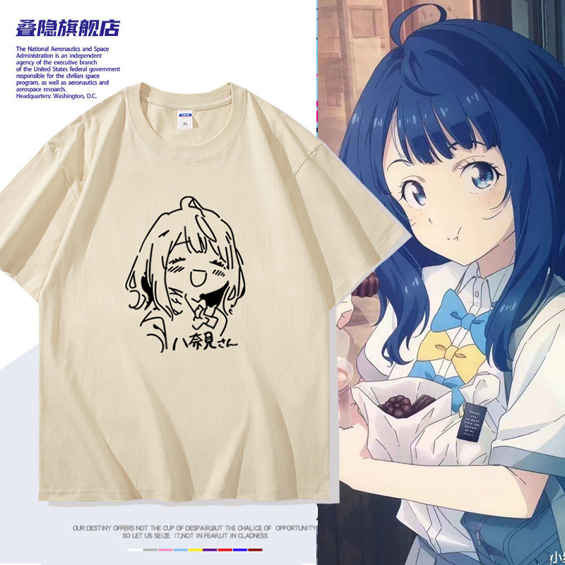 เสื้อยืดอนิเมะ Too Many Losing Heroines พร้อมส่ง เสื้อแขนสั้น Unisex ผ้าฝ้าย 100% ลาย Yanami Anna สำหรับฤดูร้อน
