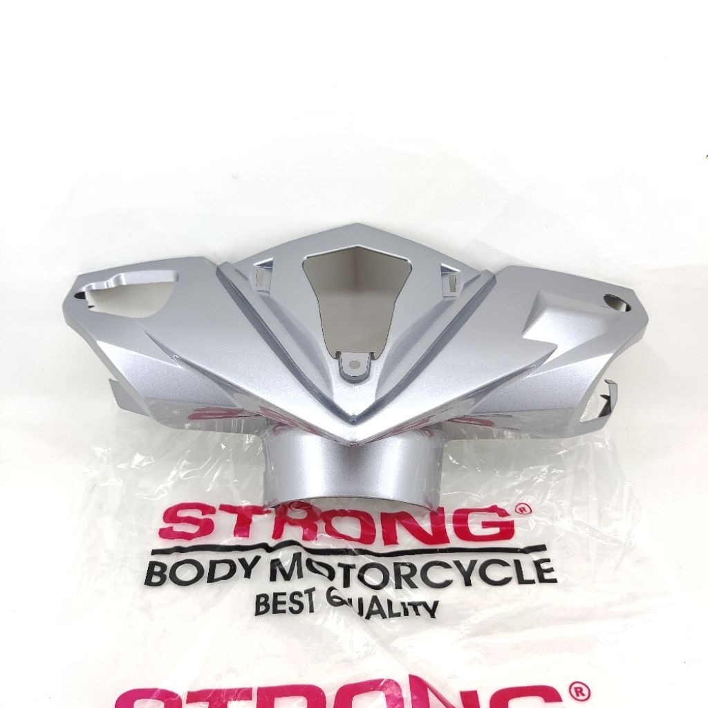 ฝาครอบ STRONG Batok Totok Front Silver Honda Vario Techno 125 STRONG 12PART