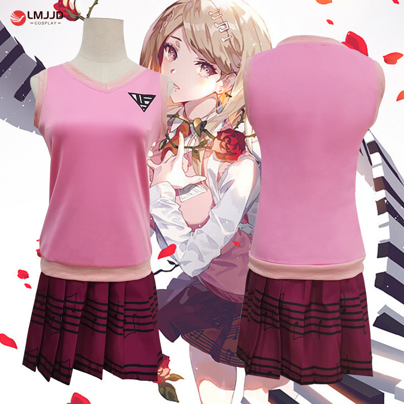 ชุดคอสเพลย์ anime Danganronpa V3 คาแรกเตอร์ Akamatsu Kaede สไตล์ JK