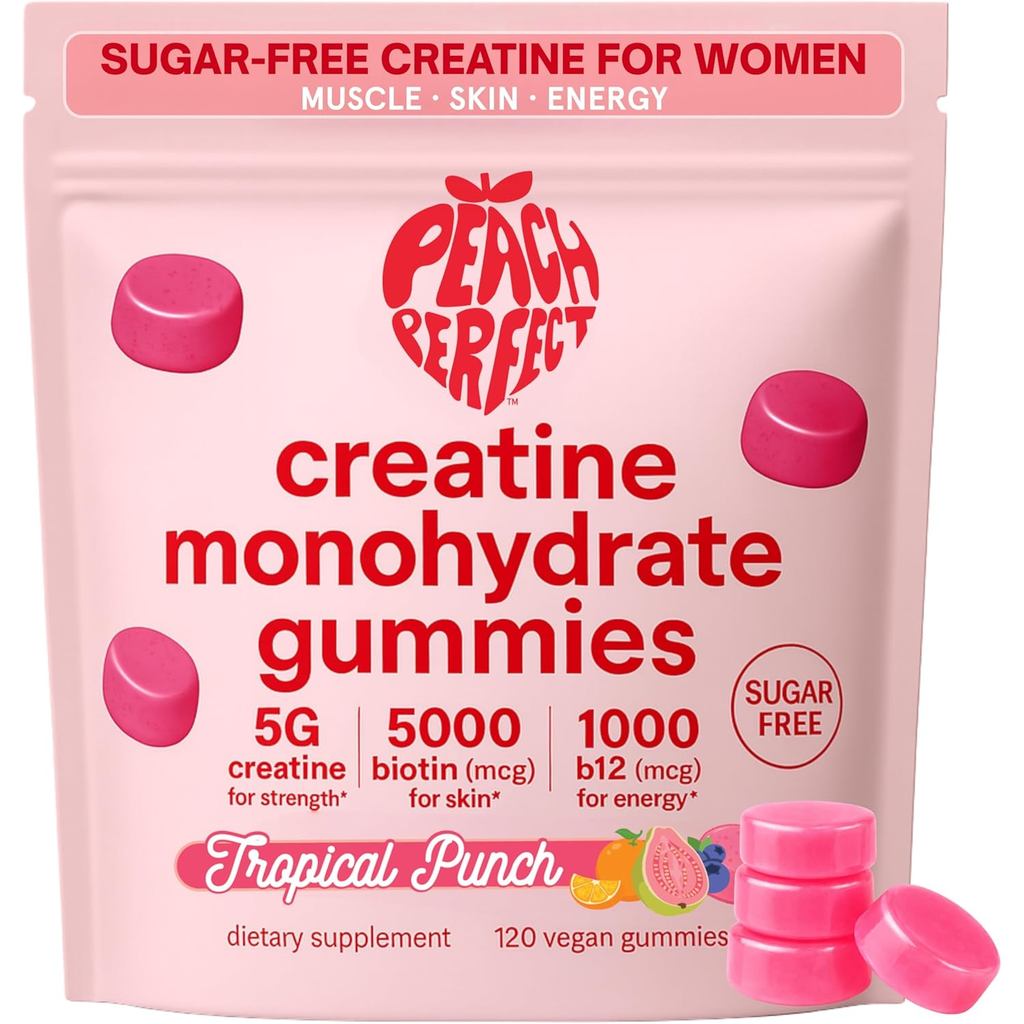 Peach Perfect Creatine Blend สําหรับผู้หญิง – Micronized Creatine Monohydrate พร้อม BCAA & Collagen 