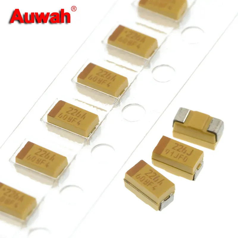 20pcs 22uF 6.3V 10V 1206 ประเภท SMD Tantalum ตัวเก็บประจุ TAJA226K010RNJ TAJA226K006RNJ 226J 226A ให